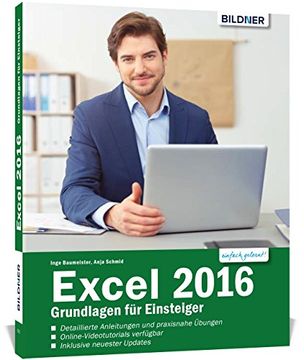 portada Excel 2016 - Grundlagen für Einsteiger: Leicht Verständlich. Mit Online-Videos und Übungensdateien (en Alemán)
