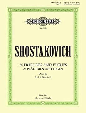 portada 24 Preludes and Fugues Op. 87 for Piano: Sheet (en Inglés)
