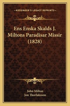 portada Ens Enska Skalds J. Miltons Paradisar Missir (1828)