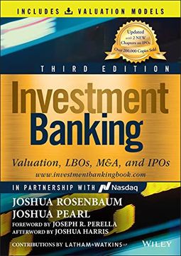 portada Investment Banking: Valuation, Lbos, M&A, and Ipos (Book + Valuation Models) (Wiley Finance) (en Inglés)