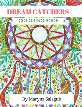 portada Dream Catcher Coloring Book for Adults and Kids (en Inglés)