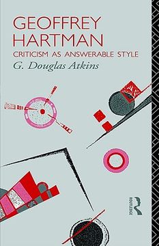 portada geoffrey hartman: criticism as answerable style (en Inglés)