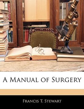 portada a manual of surgery (en Inglés)