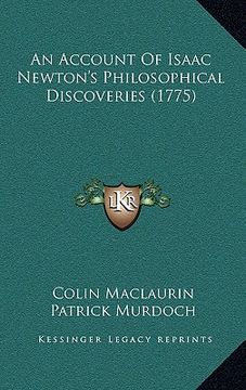 portada an account of isaac newton's philosophical discoveries (1775) (en Inglés)