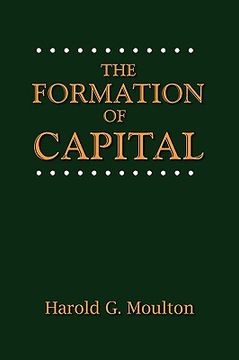 portada the formation of capital (en Inglés)