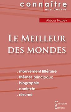 portada Fiche de Lecture le Meilleur des Mondes de Aldous Huxley (Analyse Littéraire de Référence et Résumé Complet) (Connaître une Oeuvre) (en Francés)