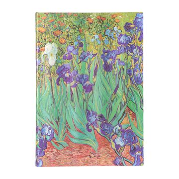 portada Paperblanks | van Gogh's Irises | Sketchbook | Grande | Elastic Band Closure | 112 pg | 200 gsm (en Inglés)