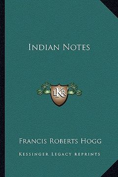 portada indian notes (en Inglés)