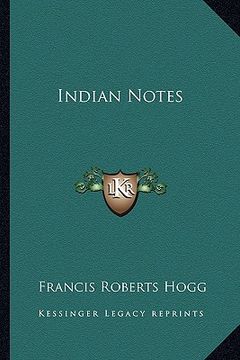 portada indian notes (in English)