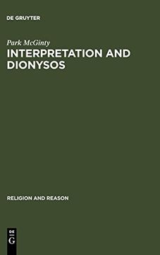 portada Interpretation and Dionysos (in English)