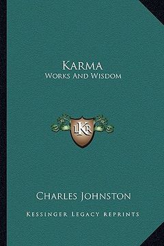 portada karma: works and wisdom (en Inglés)