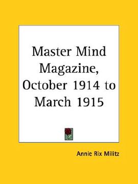 portada master mind magazine, october 1914 to march 1915 (en Inglés)