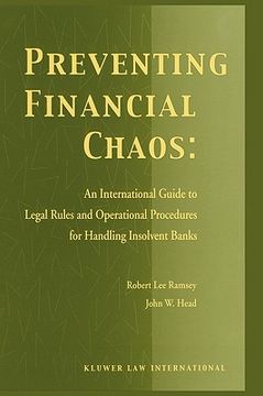 portada preventing financial chaos, an international guide to legal rules (en Inglés)