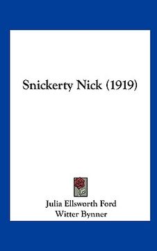 portada snickerty nick (1919) (in English)