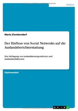 portada Der Einfluss von Social Networks auf die Auslandsberichterstattung (German Edition)
