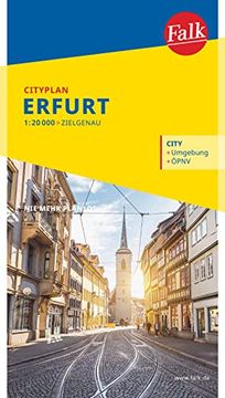 portada Falk Cityplan Erfurt 1: 20. 000 (en Alemán)