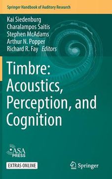 portada Timbre: Acoustics, Perception, and Cognition (in English)