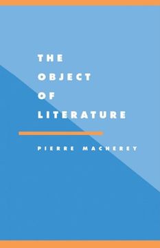 portada The Object of Literature Paperback (Literature, Culture, Theory) 