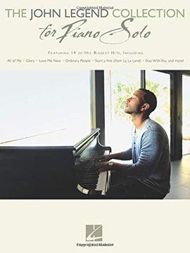 portada The John Legend Collection for Piano Solo: Intermediate to Advanced Level (en Inglés)