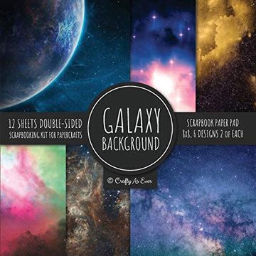 portada Galaxy Background Scrapbook Paper pad 8x8 Scrapbooking kit for Papercrafts, Cardmaking, diy Crafts, Space Pattern Design, Multicolor 