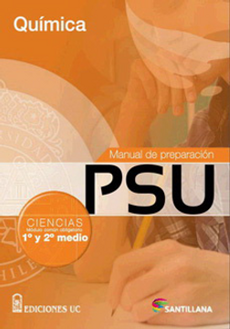 portada Manual de Preparacion psu Quimica. Ciencias 1º-2º Medio Santillana (in Spanish)