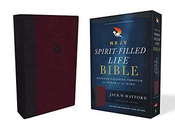 portada Nkjv, Spirit-Filled Life Bible, Third Edition, Leathersoft, Burgundy, red Letter Edition, Comfort Print: Kingdom Equipping Through the Power of the Word (en Inglés)