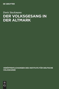 portada Der Volksgesang in der Altmark (in German)
