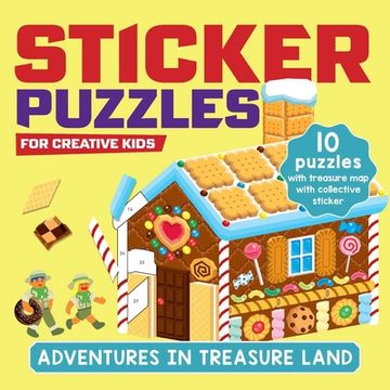 portada Sticker Puzzles; Adventures in Treasureland (en Inglés)