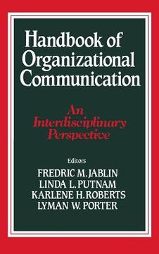 portada handbook of organizational communication: an interdisciplinary perspective (en Inglés)