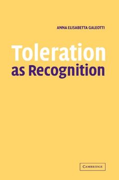 portada Toleration as Recognition (en Inglés)