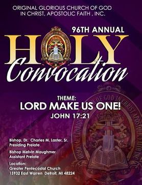 portada 96th annual holy convocation (en Inglés)