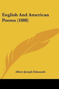 portada english and american poems (1888) (in English)