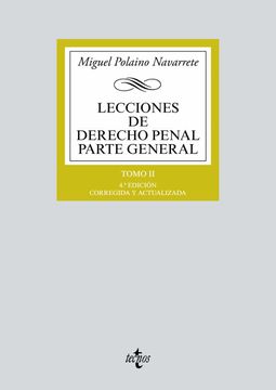 portada Lecciones de Derecho Penal Parte General: Tomo ii (in Spanish)