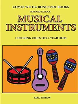 portada Coloring Pages for 2 Year Olds (Musical Instruments) (en Inglés)