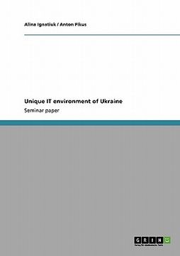 portada unique it environment of ukraine (en Inglés)