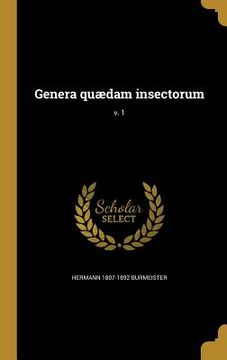 portada Genera quædam insectorum; v. 1 (en Latin)