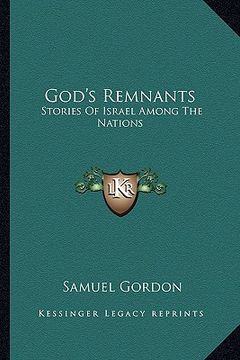 portada god's remnants: stories of israel among the nations