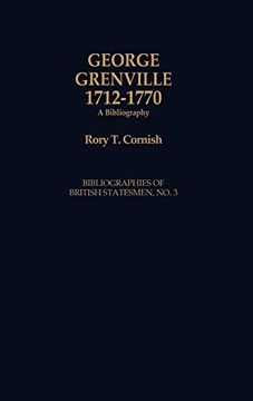 portada George Grenville, 1712-1770: A Bibliography (en Inglés)