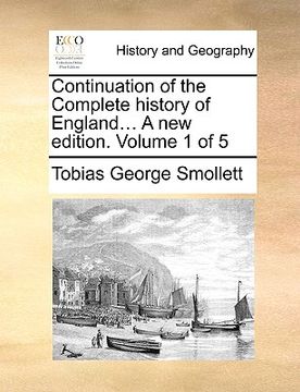 portada continuation of the complete history of england... a new edition. volume 1 of 5