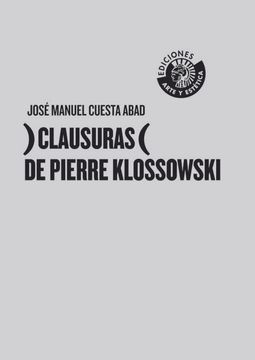 portada )Clausuras( de Pierre Klossowski (in Spanish)
