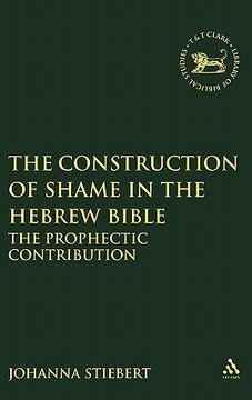 portada construction of shame in the hebrew bible (en Inglés)
