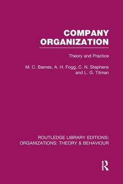 portada Company Organization (Rle: Organizations): Theory and Practice (en Inglés)