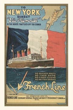 portada Vintage Journal Ocean Liner Advertisement (en Inglés)