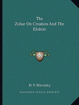 portada the zohar on creation and the elohim