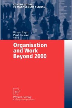 portada organisation and work beyond 2000 (en Inglés)