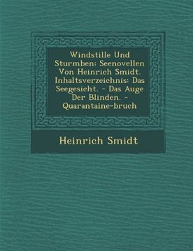 portada Windstille Und Sturmben: Seenovellen Von Heinrich Smidt. Inhaltsverzeichnis: Das Seegesicht. - Das Auge Der Blinden. - Quarantaine-bruch