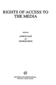 portada rights of access to the media (in English)