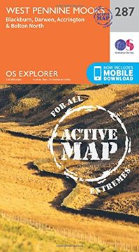 portada West Pennine Moors - Blackburn, Darwen and Accrington 1 : 25 000 (OS Explorer Active Map)