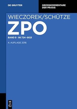 portada Zivilprozessordnung und Nebengesetze / §§ 724-802L