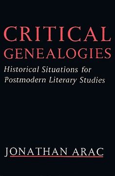 portada critical genealogies: historical situations for postmodern literary studies (en Inglés)